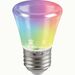 780585 - Feron Лампа колокольчик C45 E27 1W RGB прозр плавн смена цвет 70x45д/гирлянды Белт Лайт LB-372 38134 (1)