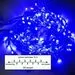 797445 - Ecola Гирлянда-нить ул. 160LED синяя 10м. ДОП.СЕКЦИЯ без блока питания соед., прозр. IP44 N6YB10ELC (1)