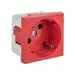 766443 - EKF Розетка 45х45 PRO, с заземлением, красная , 45 град E6MR16-028-70-45 (1)