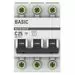 457580 - EKF Basic автоматический выкл. ВА47-29 3P 25А хар-ка C 4,5кА mcb4729-3-25C (3)