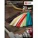 460223 - EKF Набор термоус. трубка ТУТ 10/5 7 цветов по 3шт. 100мм (цена за 1уп.)  tut-n-10 (11)