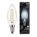 581767 - Gauss Filament лампа Свеча E14 5W(450lm) 4100K 4K 97x35 филамент (нитевидная), прозр. 103801205 (2)