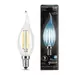 581769 - Gauss Filament Свеча на ветру E14 5W(450lm) 4100K 4K 122x35 филамент (нитевидная) прозр. 104801205 (2)