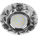 622618 - Ecola LD7071 MR16 GU5.3 св-к Круг Розы подсветка 4K Черный/Хром 25x95 FK16CREFB (10!) (2)