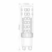 620050 - Лампа Feron G9 230V 7W(580lm) 4600K 4K прозрачная 60x16, LB-433 25767 (3)