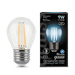 650798 - Gauss Filament лампа Шар G45 E27 9W(710lm) 4100K 4K 80x45 филамент (нитевидная) прозр.105802209 (2)