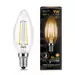 650791 - Gauss Filament лампа Свеча C37 E14 9W(680lm) 2700K 2K 97x35 филамент (нитевидная) прозр. 103801109 (2)