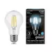645936 - Gauss Filament лампа ЛОН A60 E27 10W(970lm) 4100K 4K 105x60 филамент (нитевидная), прозр. 102802210 (2)