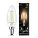 645939 - Gauss Filament лампа Свеча E14 7W(550lm) 2700K 2K 97x35 филамент (нитевидная), прозр. 103801107 (2)