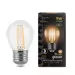 650797 - Gauss Filament лампа Шар G45 E27 9W(680lm) 2700K 2K 80x45 филамент (нитевидная), прозр.105802109 (2)