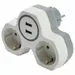 715839 - STEKKER разветвитель (тройник) 2 роз. 16A 2xUSB 2.4A земля бел./серый ADP16-14-20 32872 (3)