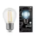 677164 - Gauss Filament лампа Шар G45 E27 11W(750lm) 4100K 4K филамент (нитевидная) прозр.105802211 (2)