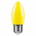 694390 - Feron лампа св/д свеча C35 E27 1W(220°) желтая матовая 85x35 д/гирлянды Белт Лайт LB-376 25927 (3)