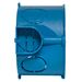 578418 - EKF Коробка установочная КМТ-010-002 для твердых стен, 60х40, полипропилен, синяя, винты, IP20 (5)