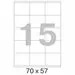 52688 - Этикетки самоклеящиеся MEGA LABEL 70х57 мм / 15 шт. на листе А4 (100 листов/пач.) 73625 (5)