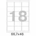 52641 - Этикетки самоклеящиеся MEGA LABEL 66,7х46 мм / 18 шт. на листе А4 (100 листов/пач.) 73572 (5)