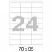 52690 - Этикетки самоклеящиеся MEGA LABEL 70х35 мм / 24 шт. на листе А4 (100 листов/пач.) 73627 (5)