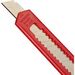 570887 - Нож канцелярский  9мм Attache с фиксатором, полибег, цв.красный 416328 (6)