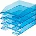 605121 - Лоток д/бумаг Attache, тонированный синий 4шт/уп 624279 (2)