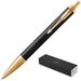 631694 - Ручка шариковая PARKER 2017 IM Матовый Черный СТ 1931667 средняя синяя (2)