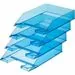 605121 - Лоток д/бумаг Attache, тонированный синий 4шт/уп 624279 (4)