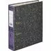701940 - Папка регистратор 75 мм (+/- 5 мм)мрамор,мет.уг.,фиолет.корешок 786166 (10)