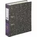 701940 - Папка регистратор 75 мм (+/- 5 мм)мрамор,мет.уг.,фиолет.корешок 786166 (2)