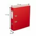701934 - Папка регистратор с арочн.мех.Attache Экономи 80 мм,красный 1017490 (4)