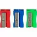 754403 - Точилка для карандашей 401005 цв.ассортименте, 3 шт.в уп. 743536 (2)