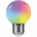 780574 - Feron Лампа св/д шар G45 E27 1W RGB матов плавная смена цвета 70x45 д/гирлянды Белт Лайт LB-37 38116 (7)
