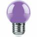 780579 - Feron Лампа св/д шар G45 E27 1W фиолетовый 70x45 д/гирлянды Белт Лайт LB-37 38125 (3)