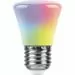 780583 - Feron Лампа колокольчик C45 E27 1W RGB матов плавн смена цвет 70x45д/гирлянды Белт Лайт LB-372 38117 (3)