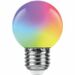 780573 - Feron Лампа св/д шар G45 E27 1W RGB матов. быстр. смена цвета 70x45 д/гирлянды Белт Лайт LB-37 38126 (5)