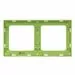 769026 - EKF Стокгольм рамка 2 мест. белая с линией цвета зеленый (PC) EXM-G-303-20 (3)