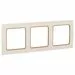 769034 - EKF Стокгольм рамка 3 мест. белая с линией цвета шампань (PC) EAM-G-302-20 (5)