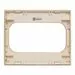 769022 - EKF Стокгольм рамка для розетки 2 мест. белая с линией цвета шампань (PC) EYM-G-305-20 (6)