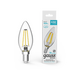 784687 - Gauss BASIC Filament Свеча 4.5W(420lm) 4100K 4K E14 прозр. филамент (нитевидная) 1031215 (2)