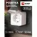 578610 - EKF Прага Розетка 1-местная 16А с заземлением с крышкой IP44 белая с защ. штор. EKF Simple (8)