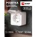 578610 - EKF Прага Розетка 1-местная 16А с заземлением с крышкой IP44 белая с защ. штор. EKF Simple (8)