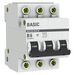 676353 - EKF Basic автоматический выключатель 3P 6А (B) 4,5кА ВА 47-29 mcb4729-3-06-B (2)