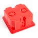 836205 - Stekker Коробка монтажная для сплош. стен с крышкой IP20 красный 92x92x45 EBX30-01-1-20-92 49004 (3)