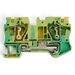 850993 - Stekker зажим самозажимной 2-х проводный ЗНИ 6 мм2, 52А LD552-3-60 (JXB ST 6) желто-зеленый 39961 (9)