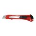 581108 - Нож канцелярский 18 мм  Attache с фиксатором, полибег, цв.красный 384107 (1)