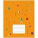 701482 - Тетрадь А5,18л,кл,скреп. №1 School Цветные фигуры Оранжевый 885432 (1)