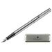 754173 - Ручка перьевая DIPLOMAT Traveller stainless steel F синий D10057495 1006789 (1)