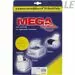 632952 - Бейдж Самоклеющийся белый Mega,80х50 мм А4 20л/уп. (2)