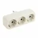 459680 - EKF Разветвитель (тройник) 3 роз. 16А 250V плоский, земля, белый ARP16-3 (1)